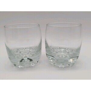 Set of 2 Bormioli Rocco Galassia 5 fl oz Whiskey Shot Glasses 3.25'' Italy